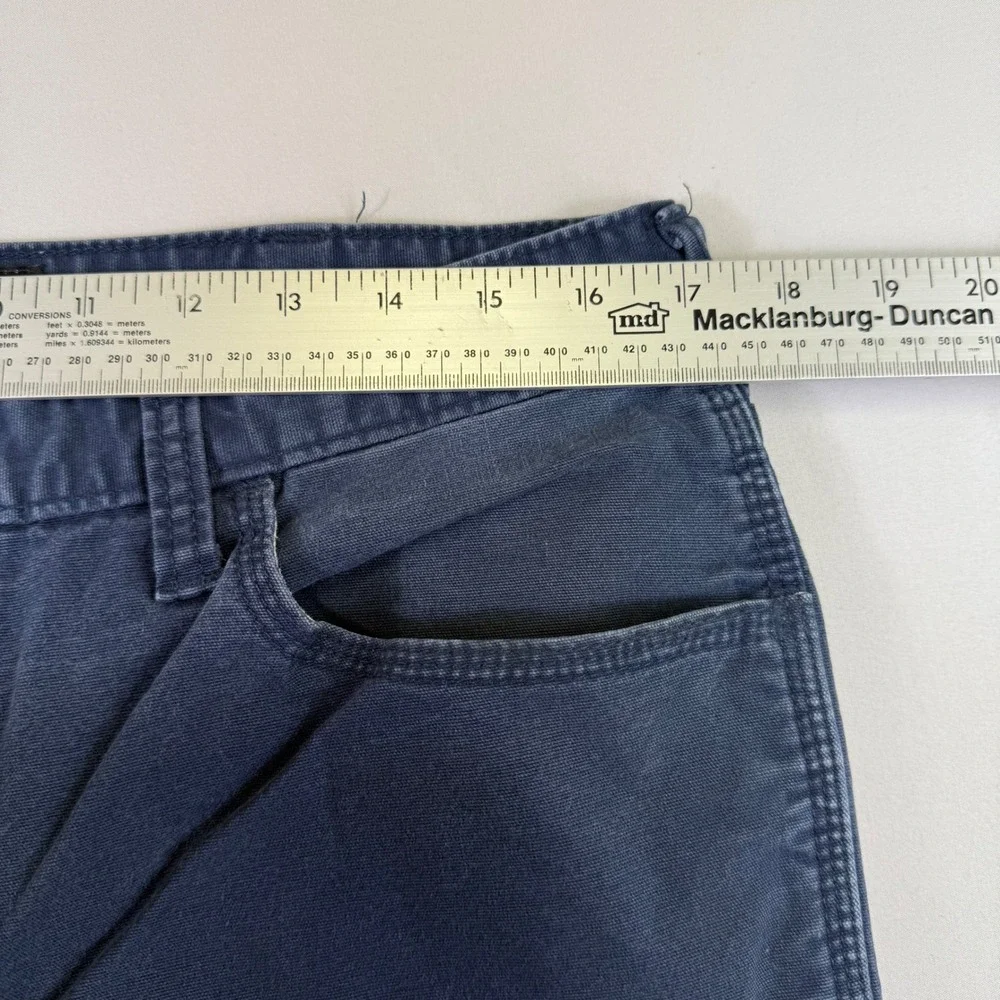 Ariat Rebar M4 Made Tough Pants Mens 34x32 Navy Blue Relaxed Straight *Stains